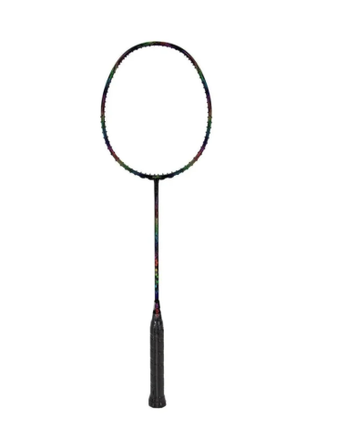 Raquette de Badminton MaxBolt Superstar LT Rainbow Noir 5U (non cordée)
