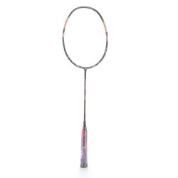 Raquette Badminton Flex Power Ti Titanium 5U Noir/Rose - Légère & Stable