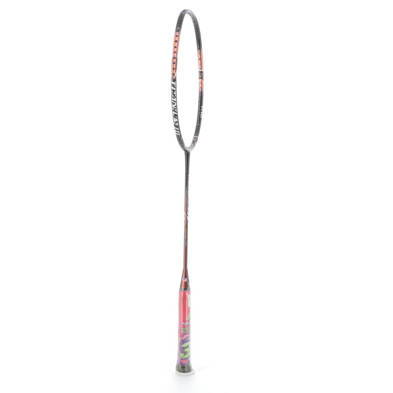 Raquette Badminton Flex Power Ti Titanium 5U Noir/Rose - Légère & Stable