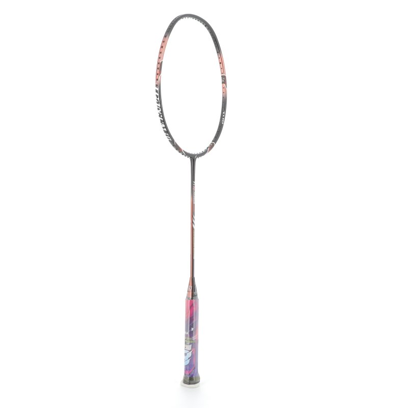 Raquette Badminton Flex Power Ti Titanium 5U Noir/Rose - Légère & Stable