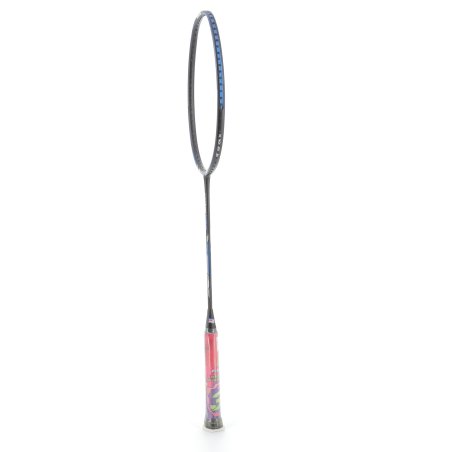 Raquette Badminton Flex Power Raptor x90 Noir/Bleu 3U - Puissance & Stabilité