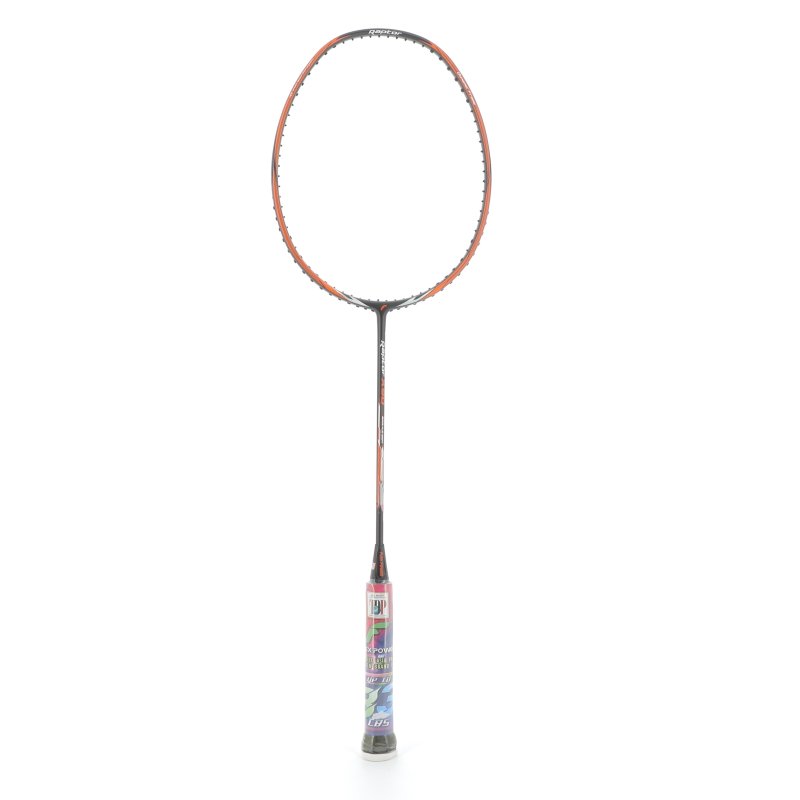 Raquette Badminton Flex Power Raptor x90 Noir/Orange 3U - Puissance & Tension 35lbs