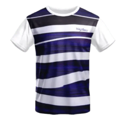 T-shirt Maxbolt T-2354 Blanc/Mauve - Maillot Badminton Technique