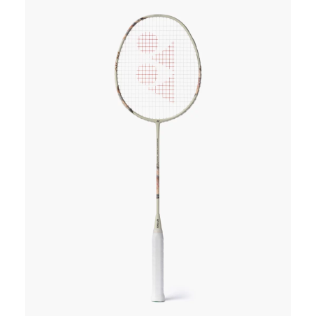 Raquette de badminton Yonex Nanoflare 700 Play Beige 4U cordée - vue de face