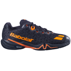 Chaussures Badminton Babolat Shadow 4 Homme Noir Orange – Stabilité & Performance