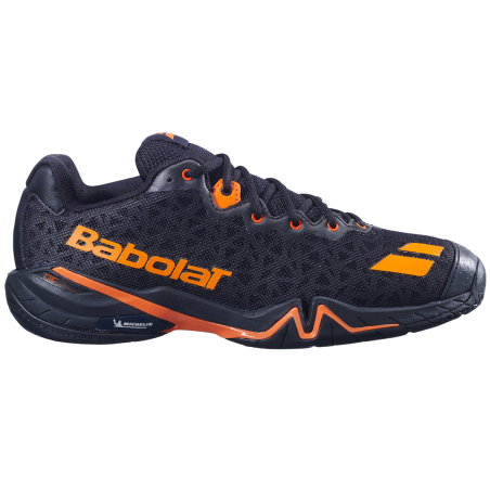 Chaussures Badminton Babolat Shadow 4 Homme Noir Orange – Stabilité & Performance