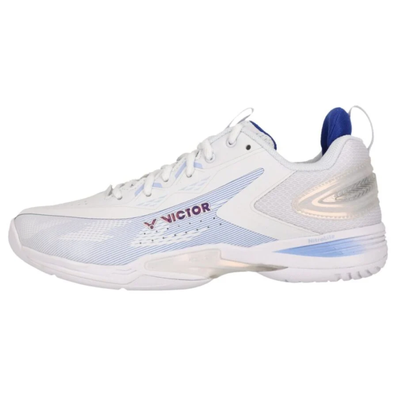 Chaussures de Badminton Victor Indoor A970C ADV (White/Bleu)