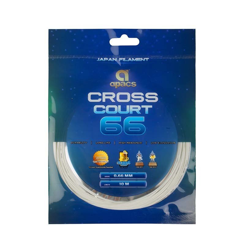 Cordage Apacs Cross Court 66 (0,66mm) - Badminton | Sport Article