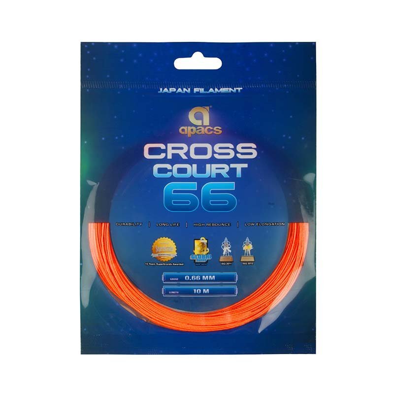 Cordage Apacs Cross Court 66 (0,66mm) - Badminton | Sport Article