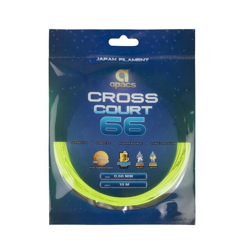 Cordage Apacs Cross Court 66 (0,66mm) - Badminton | Sport Article