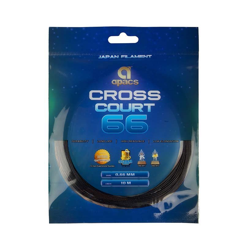 Cordage Apacs Cross Court 66 (0,66mm) - Badminton | Sport Article