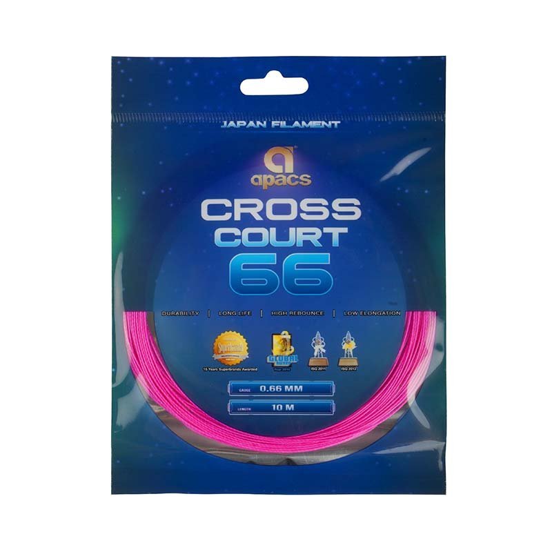 Cordage Apacs Cross Court 66 (0,66mm) - Badminton | Sport Article