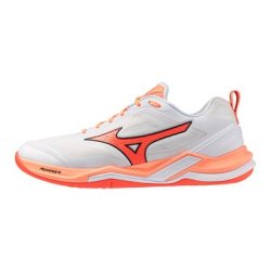 Chaussures Mizuno Wave Stealth Elite Blanc/Saumon | Sport Article