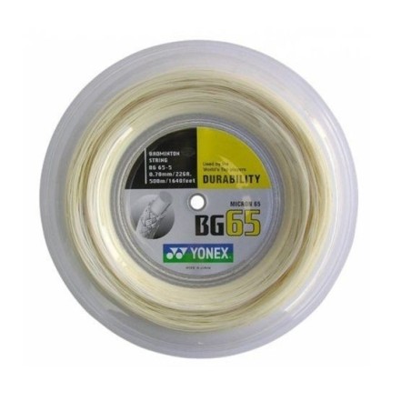 Cordage de badminton Yonex BG65 Bobine 200 mètres 