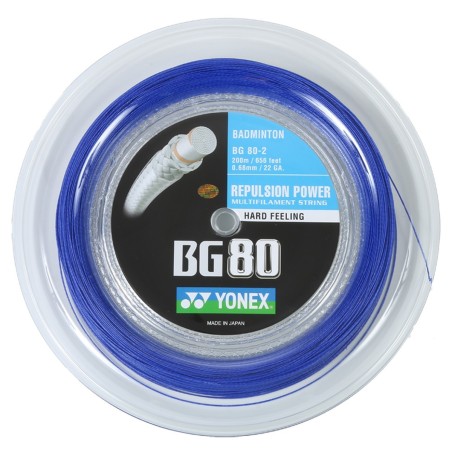 Cordage de badminton Yonex BG80 (Bobine 200m)