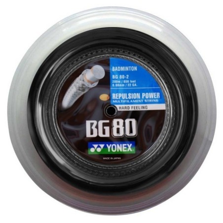 Cordage de badminton Yonex BG80 (Bobine 200m)