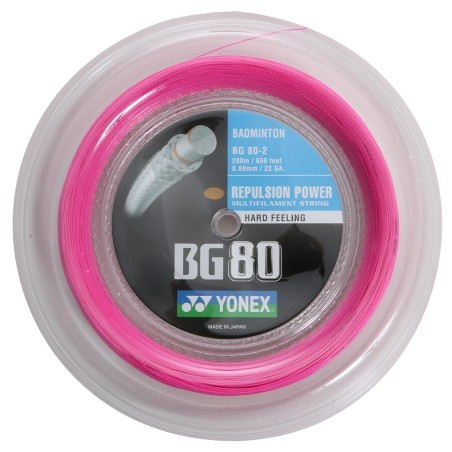 Cordage de badminton Yonex BG80 (Bobine 200m)