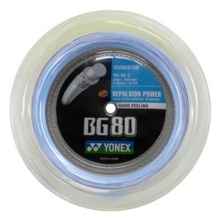Cordage de badminton Yonex BG80 (Bobine 200m)