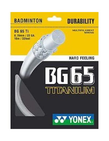 Cordage de Badminton Yonex Set BG65 TI 