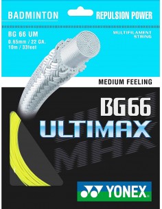 Cordage de Badminton Yonex Set BG66 Ultimax