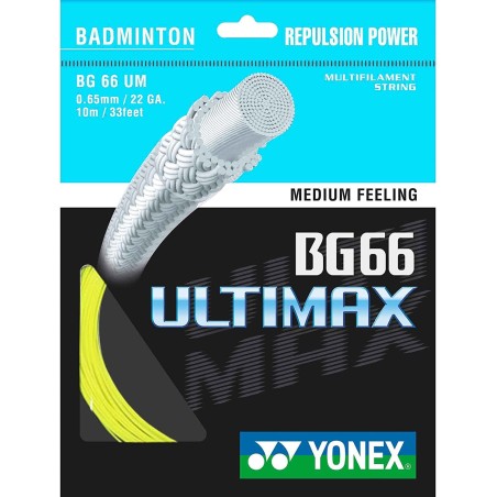 Cordage de Badminton Yonex Set BG66 Ultimax 