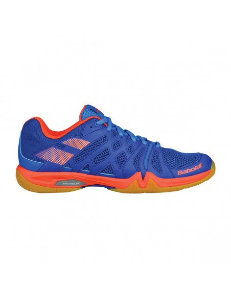 Babolat Heren Indoor Shadow Team blauw oranje
