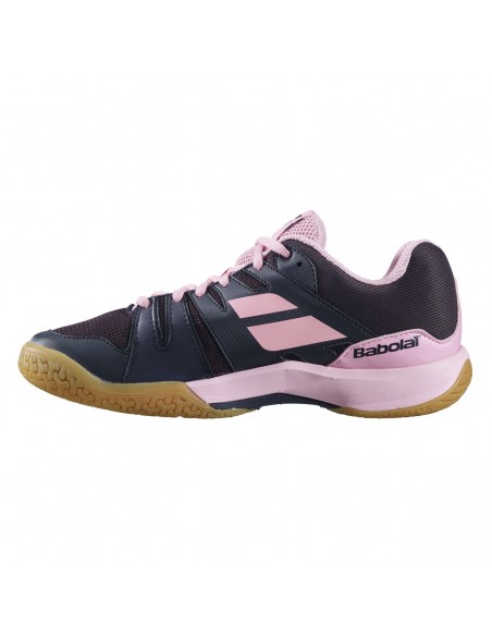 Babolat Dame Indoor Shadow Team Sort Pink Sko