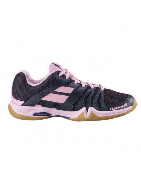 Chaussures Babolat Femme Indoor Shadow Team Noir Rose
