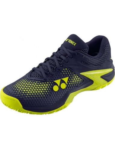 Yonex Chaussure Tennis Power Cushion Eclipsion 2 Navy/Jaune 2018 