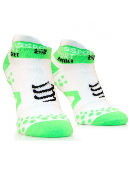 COMPRESSPORT STRAPPING DOUBLE LAYER SOCKS LOW CUT WHITE