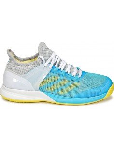 Adidas Chaussures Tennis Homme Adizero Ubersonic 2 OC Blue/White 