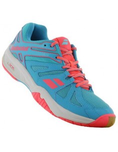 CHAUSSURES BABOLAT FEMME INDOOR SHADOW TEAM BLEU ROSE 