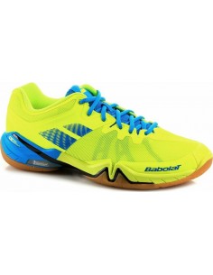 CHAUSSURES BABOLAT HOMME INDOOR SHADOW TOUR BLEU-JAUNE 