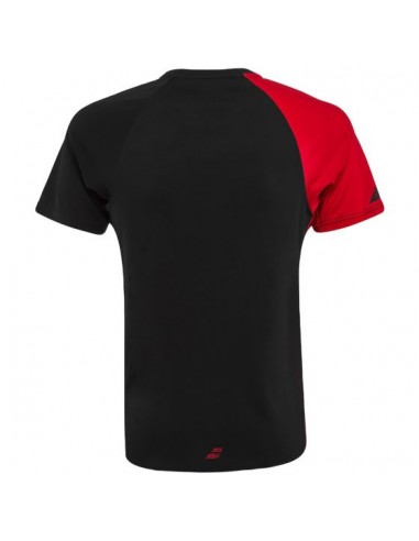 T-shirt Babolat Herre Performance Crew Sort  T-shirt Babolat Herre Performance Crew Sort