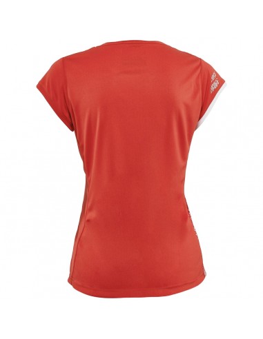 T-shirt Babolat Dame Sleeve Performance rød til tennisspil  T-shirt Babolat Dame Sleeve Performance rød til tennisspil