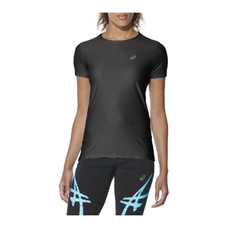 ASICS T-SHRT FEMME SS TOP NOIR 