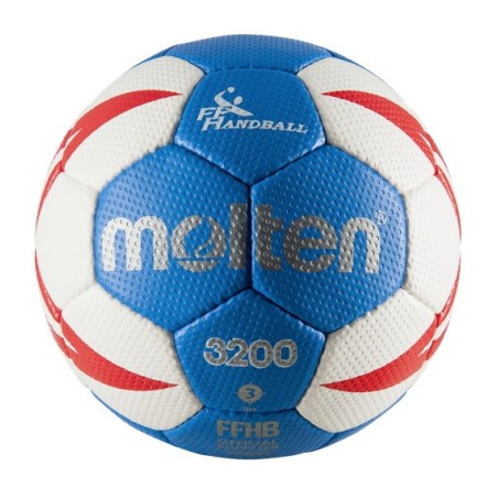 BALLON  HAND ENTR. FFHB MOLTEN HX3200 T3 ROY/ROUGE/BLANC 