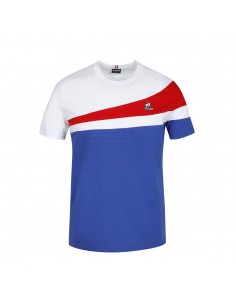 TEE SHIRT TRICOLORE LE COQ SPORTIF HOMME N°1 COBALT 