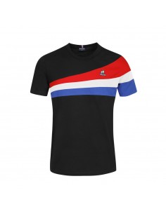 TEE SHIRT TRICOLORE LE COQ SPORTIF HOMME N°1 NOIR 