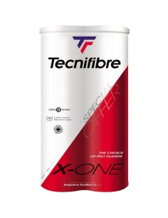 Bipack De 4 Balles Tecnifibre 4 X-One Tube Pet 